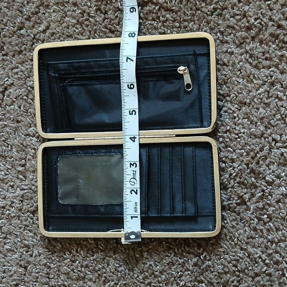 Purple multi animal print metallic wallet - Picture 17 of 17